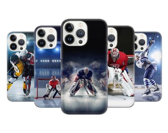 ホッケー選手の携帯電話ケース ホッケーゴールキーパーカバー iPhone 17 16 15 14 13 12 Pro 11 Samsung S25 S24 S23 S22 A73 A53 A13 A14 Fe Pixel 10 9 8A用