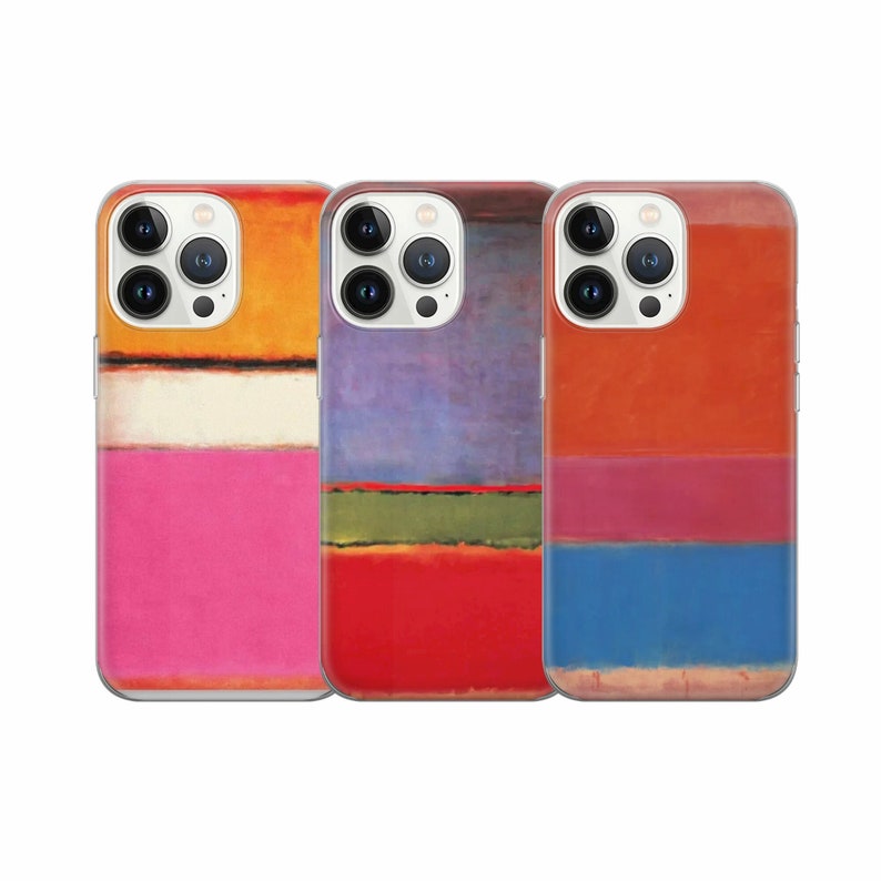 Mark Rothko Phone Case Abstract Modern Art Cover for iPhone 17 Pro 15, 14, 13, 12, 11 Xr Pixel 10 7A Samsung Galaxy S24Ultra S23fe S22 A54 image 1