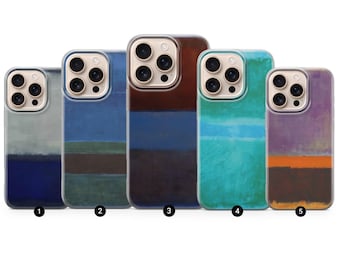 Funda para teléfono con arte abstracto de Mark Rothko: una funda de arte famosa para iPhone, Samsung y Pixel.