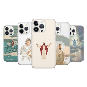 Christianity Jesus Christ Phone Case Bible art Cover for Pixel 10 7A iPhone 17 15 14 13 12 11 XR Samsung S23 S22 A73 A53 A13 A14 S21 Fe S20