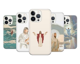 Christian Jesus Christ Phone Case: Bible art, Holy Sheep Cover for iPhone, Samsung, Pixel, Huawei, Xiaomi, OnePlus
