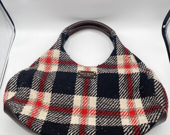 Kate spade red plaid bag hotsell
