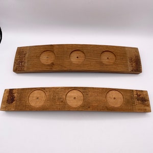 Wooden Whiskey Flights Barrel Staves - set of 2