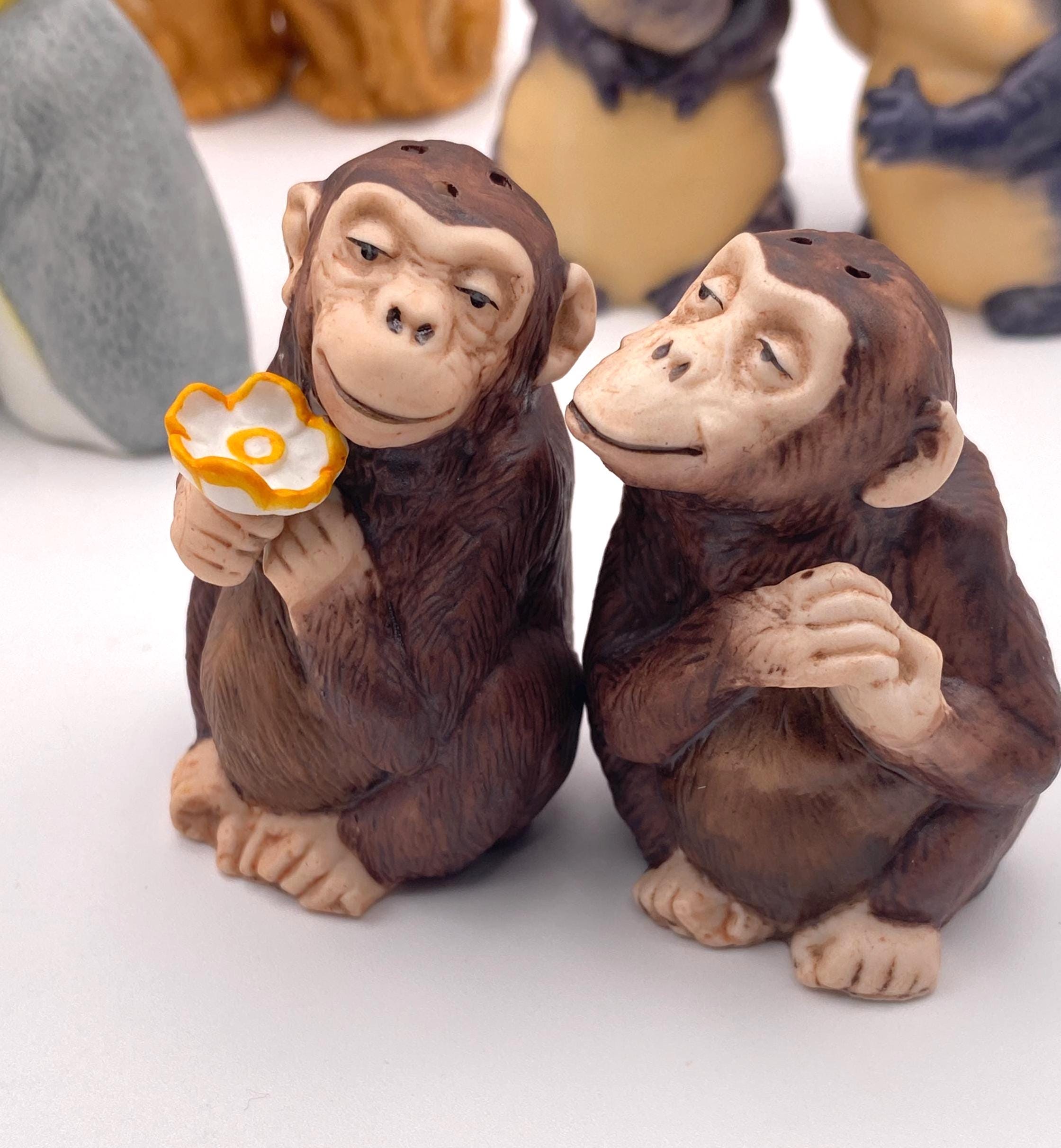Vintage Noah's Ark Salt and Pepper Shakers - Franklin Mint, 1987