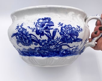 Blue & White Transferware Cachepot