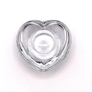 Orrefors Crystal Heart Shaped Candle Holder for Votives