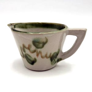 Louisville Pottery Stoneware Creamer, John B Taylor Kentucky Harvest Fig, Grapes, Pear