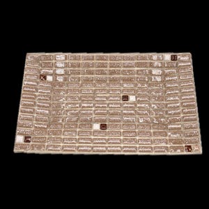 Handcrafted MCM Brown Mosaic Rectangular Tray