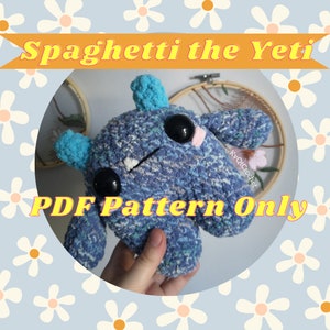 Spaghetti the Yeti Low-Sew PDF Crochet Pattern