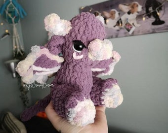 Echo the Baby Wyvern Crochet Plushie FINISHED PRODUCT