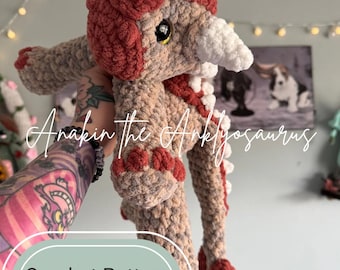 Anakin the Ankylosaurus Crochet Pattern PDF ONLY