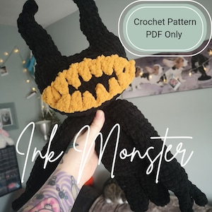 Ink Monster Crochet Pattern PDF Only