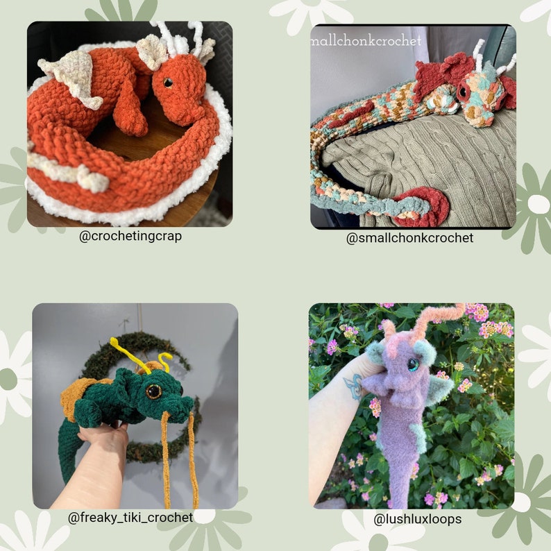 Mirage the Sky Serpent Crochet Pattern PDF ONLY image 6
