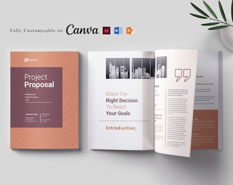 Professional Business Proposal Template: Project Proposal, Marketing Brochure, 16-Page MS Word, Canva & InDesign