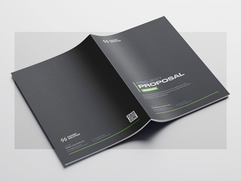 16 Pages, Company Profile Template Business Proposal MS Word Template