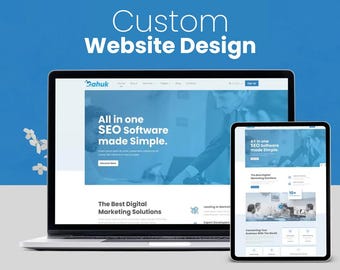カスタムウェブサイトのデザインと開発：SEO最適化、レスポンシブ