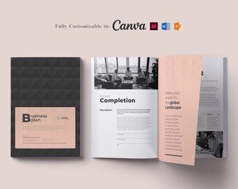 Business Planner Template: Business Planning Handbook, MS Word, Canva, InDesign, PowerPoint
