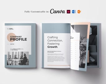 Company Profile Template: Business Brochure Design (Word, Canva, InDesign)