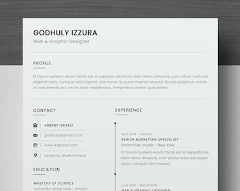 Professional Resume Template Bundle: ATS-Friendly, Modern CV Design