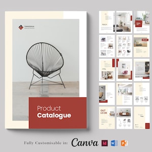 Product Catalogue Template, Catalogue Ebook, Product Pricing Guide, Line Sheet, Prizing Catalogue, Services Catalogue | Canva, Word