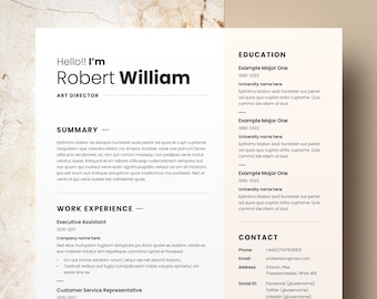 Professional Resume Template Bundle: Modern, ATS-Friendly CV Design