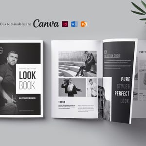 Magazine Lookbook Template, Fashion Lookbook, Retail Product Catalog, Product Brochure Print | Canva, MS word, InDesign, PowerPoint