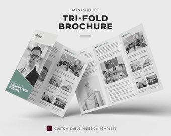 Modern Business Tri-fold Brochure Template (Digital Download)