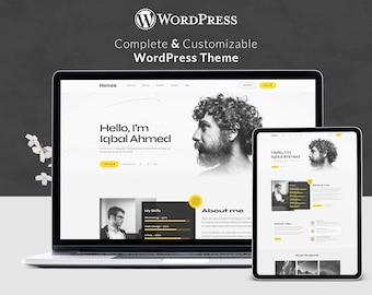 Customizable WordPress Theme: Online Resume, Personal Portfolio