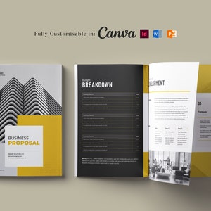 Company Profile design, Business Proposal, MS Word Template, Marketing Proposal, Brochure, Project Proposal, Canva Template, PowerPoint