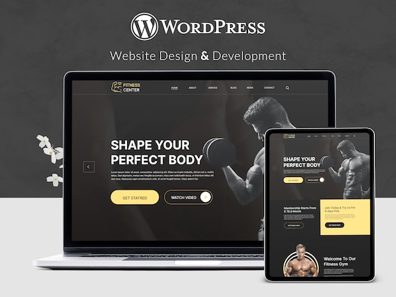 Custom Fitness Website Design: Professional UI/UX, Mobile Responsive