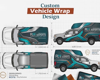 Custom Vehicle Wrap Design, Print Ready Wrap Design, Truck Wrap Design, Car Wrap, Van Wrap