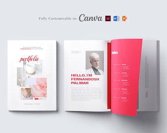 Company Portfolio Template: Business Brochure Design, Company Profile, MS Word, InDesign, Canva