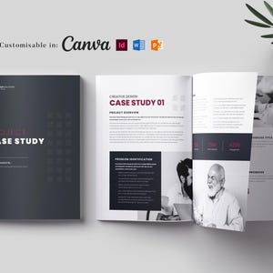 Szablon studium przypadku, studium przypadku biznesowego, szablon marketingowy, arkusz danych, studium przypadku projektu, raport projektu | Canva, MS Word