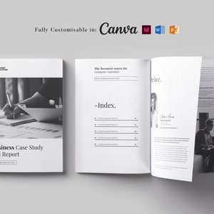 Case Study Template, Canva Template, MS Word Template, Business Proposal,Data Sheet, Project Case Study, Project Report, PowerPoint template