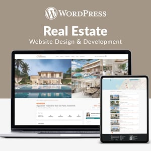 Webbdesign för fastigheter: Fastighetsannonser, WordPress Elementor