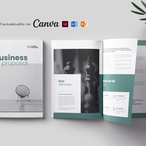 Propuesta de proyecto, Propuesta comercial, Plantilla de MS Word, Propuesta de marketing, Propuesta de cliente, Docx, Plantilla de propuesta de Canva, Perfil de empresa