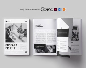 Company Profile Template: Business Brochure Design (Word, InDesign, Canva)