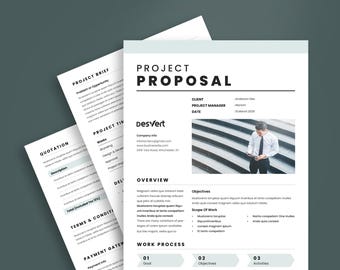 Project Proposal Template: Corporate Client, Canva & Word