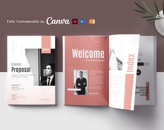 Business Proposal Template: Project Proposal, Marketing Brochure, Booklet Template, Annual Report, Case Study Flyer, Company Profile