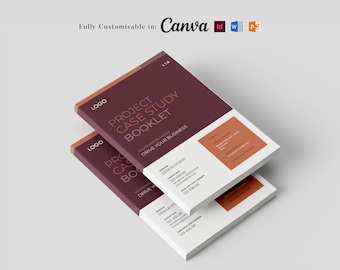 Project Case Study Template: Business Proposal, Marketing Report Brochure, Corporate Presentation