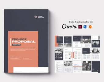 Professional Business Proposal Template: Company Statement, Marketing Brochure, 16 Page Company Profile