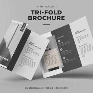 Szablon broszury trójskładkowej, Broszura nieruchomości, Broszura biznesowa trójskładkowa, Broszura marketingowa, Projekt broszury trójskładkowej