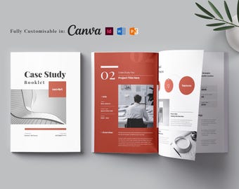 Case Study Template: Business Proposal, Data Sheet, Brochure Template, Marketing Plan (Canva, Word, InDesign)