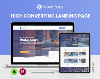 High Converting Landing Page, Lead Collection SEO Page - WordPress Elementor