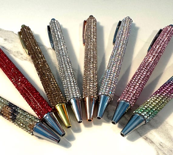 Sparkling Rhinestone Ballpoint Pen: Colorful Office Gift