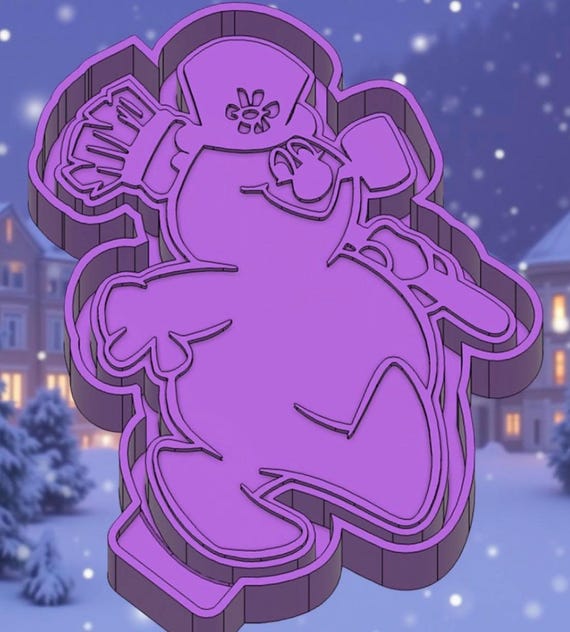 Frosty the Snowman for car freshie mold or mold housing.