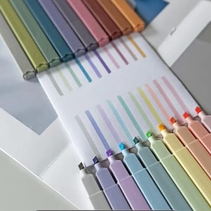 Pastel Highlighters: Soft Chisel Tip, No Bleed - 20pc Set