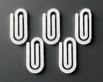 Jumbo acrylic sublimation paper clip.  sublimation on both sides.