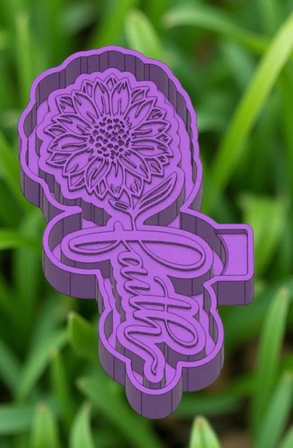 Sunflower  “Faith” freshie mold or mold housing.