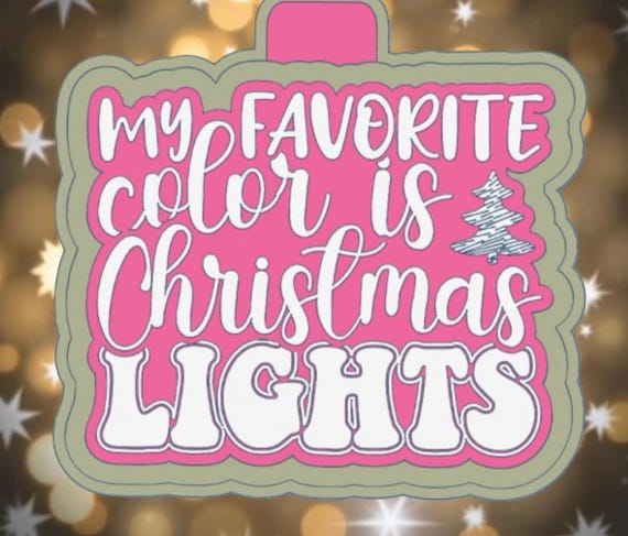 Color Christmas lights Car freshie mold or mold housing.